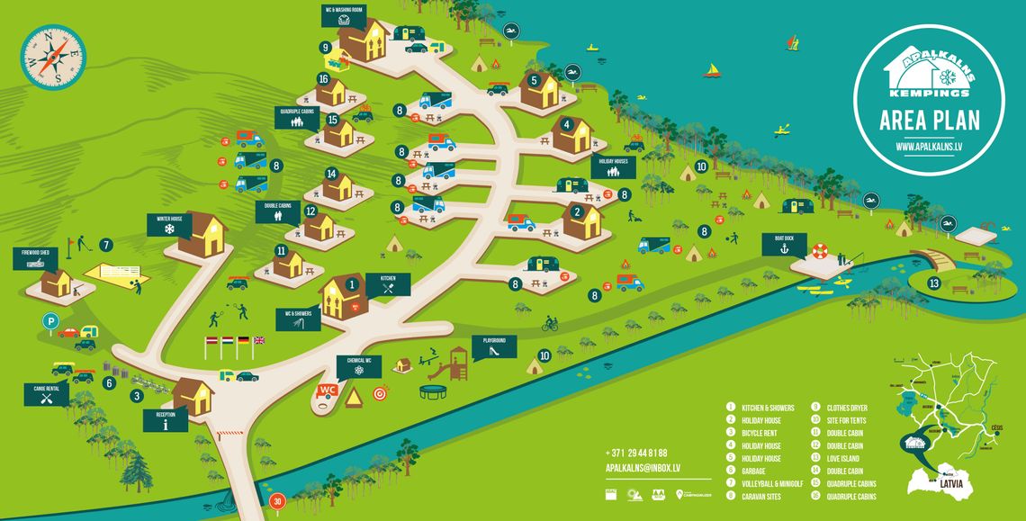 Camping site plan